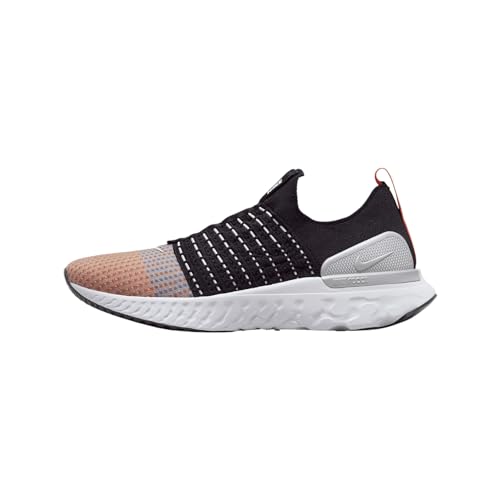 Nike Men's React Phantom Run Fk 2 Running Cj0277 Shoes, Black/Team Orange/Electric Gre, 9
