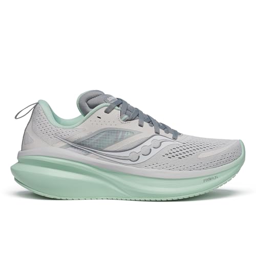 Saucony Women's Omni 22 Sneaker, Fog/Jade, 11 Wide