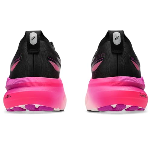 ASICS Women's Gel-Kayano 31 Running Shoes, 5, Black/Bold Magenta