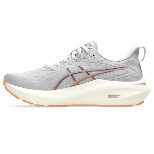 ASICS Women's GT-2000 13 Running Shoe, 8.5, Concrete/Watershed Rose