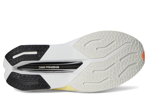 New Balance Men's FuelCell SuperComp Trainer V3 Running Shoe, Angora/Hot Mango/Black, 13 M