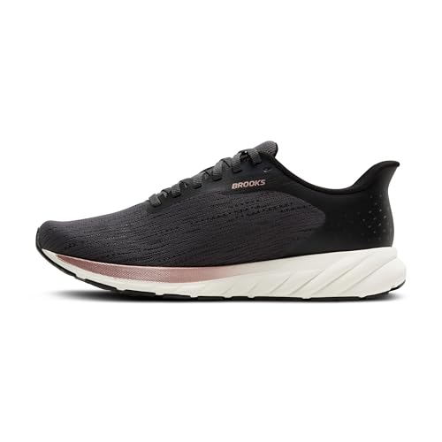 Brooks Women’s Anthem 7 Neutral Running Shoe - Black/Grey/Rose Gold - 7 Medium