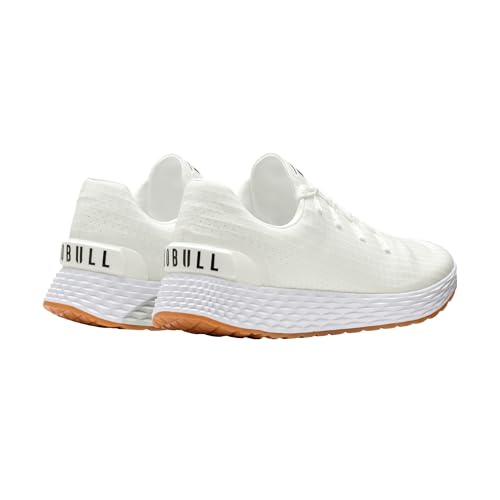 NOBULL Men's Allday 365 (Ripstop) Shoe | Athletic Cross-Training Sneaker for Gym, Running & Walking, Comfortable Workout Trainers, White Gum, 12
