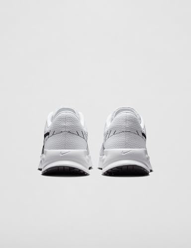 Nike Men's Run Defy Road Running Shoes, White/Black, 11