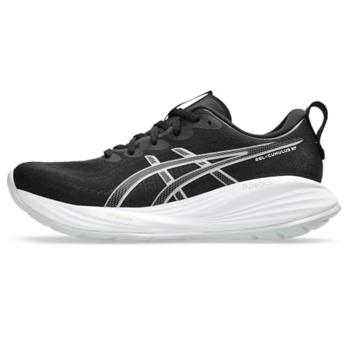 ASICS Women's Gel-Cumulus 27 Running Shoes, 9, Black/Concrete