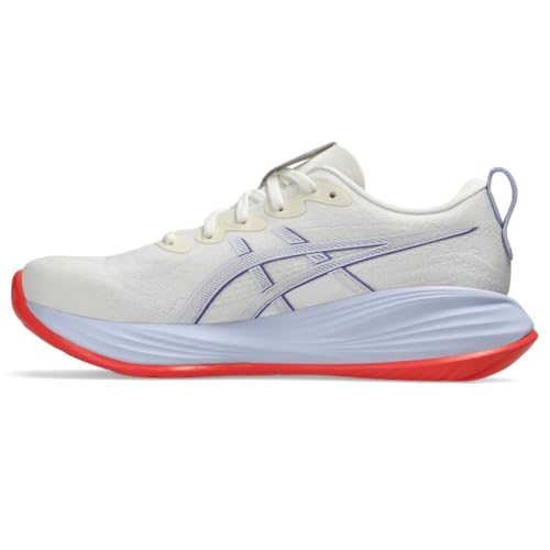 ASICS Women's Gel-Cumulus 27 Tokyo Running Shoes, 12, Cream/EDO Purple