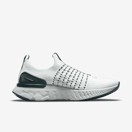 Nike React Phantom Run Flyknit 2 Women's Road Running Shoes (DO6698-001, Platinum Tint/Dark Teal Green/Jade Smoke/Light Silver) Size 12