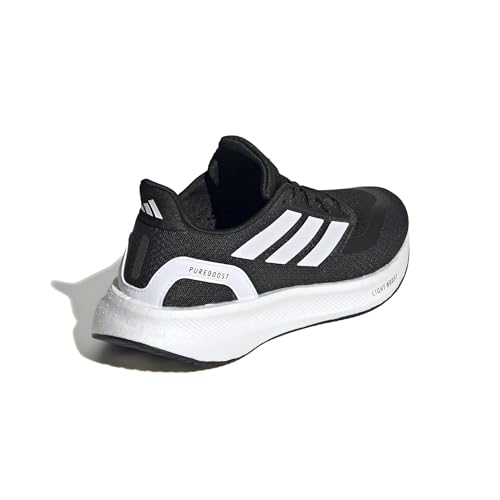 Adidas Unisex-Kids Pureboost Light, Black/White/Black, 4