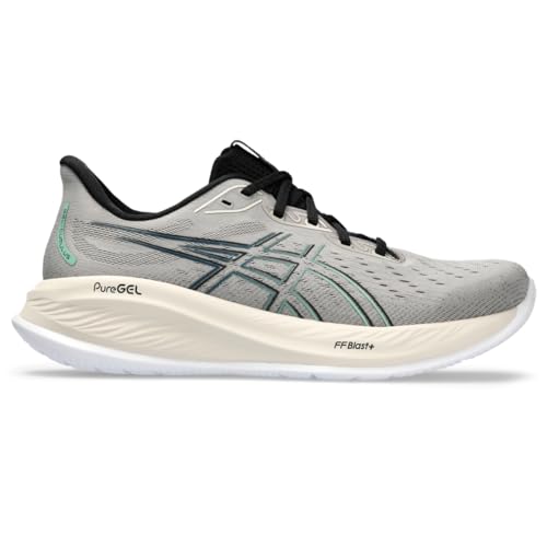 ASICS Men's Gel-Cumulus 26 Running Shoe, 11.5, Moonrock/Dark Mint