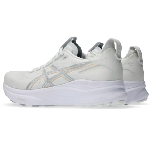 ASICS Women's Gel-Kayano 32 Running Shoes, 9.5, White/Champagne