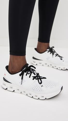 On Women's Cloud X 4 Sneakers, Ivory/Black, 9.5 Medium US
