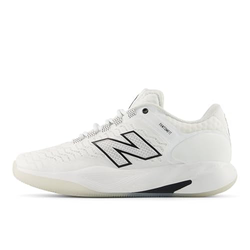 New Balance Women's Fresh Foam X CT-Rally V2 Tennis Shoe, White/Black/Gum, 8.5 M