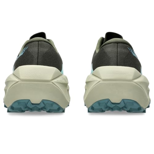 ASICS Men's Trabuco MAX 5 Running Shoes, 12, Vintage Khaki/Foggy Teal