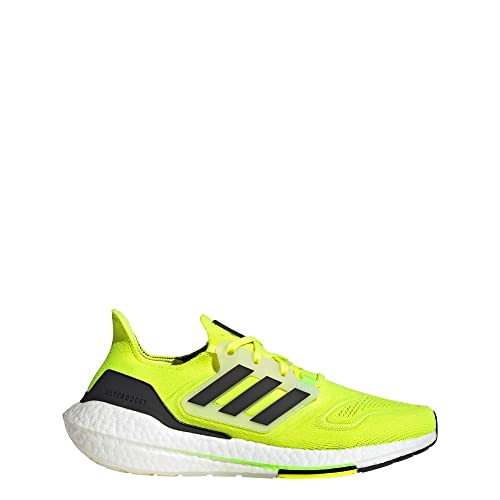 Adidas Men's Ultraboost 22, Solar Yellow/Black/Cloud White, 10