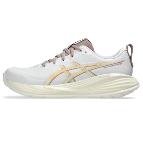 ASICS Men's Gel-Cumulus 27 Running Shoe, 14, White/Fawn