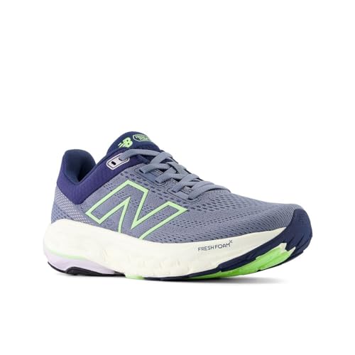 New Balance Women's Fresh Foam X 860 V14 Running Shoe, Arctic Grey/Sea Salt/Bleached Lime Glo, 6 M