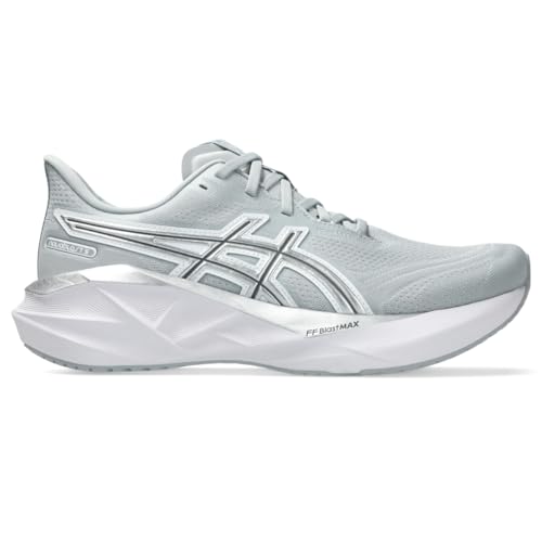ASICS Men's NOVABLAST 5 Running Shoes, 7.5, Piedmont Grey/Pure Silver