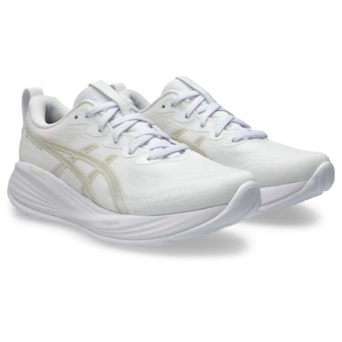 ASICS Women's Gel-Cumulus 27 Running Shoes, 8.5, White/Lake Grey