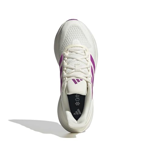 adidas Women's Ultrarun 5, Off White/Purple Burst/Black, 7.5
