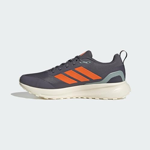 Adidas Men's Run Falcon 5 Trail, Aurora Onix/Pure Orange/Black, 10.5