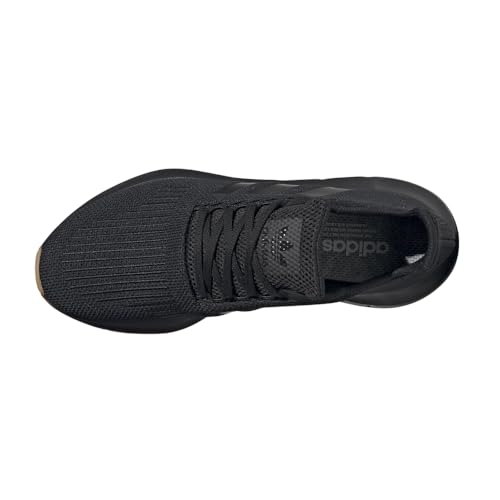 adidas Originals Men's Swift Run Shoe, Black/Black/Gum, 4
