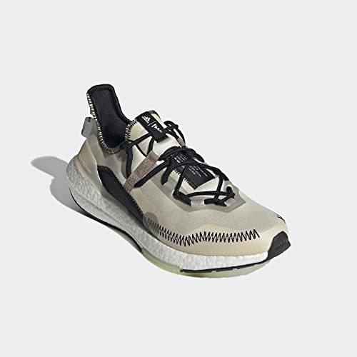 adidas Ultraboost 21 X Parley Unisex Shoes Size 8.5, Color: Orbit Grey/Chalky Brown/Almost Lime-White