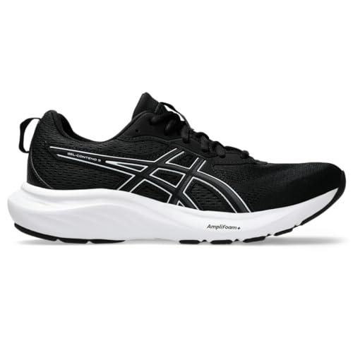 ASICS Women's Gel-Contend 9 Running Shoes, 10, Black/White