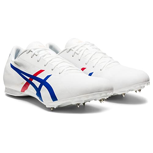 ASICS Unisex Hyper MD 7 Track & Field Shoes, 13, WHITE/CLASSIC RED