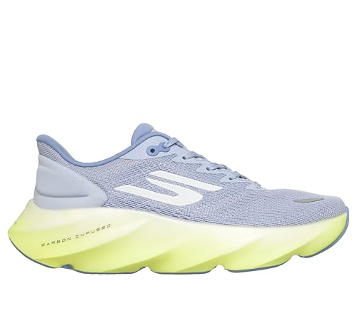 Skechers Women's Aero Burst Running Shoe, Periwinkle/Multi, 8.5