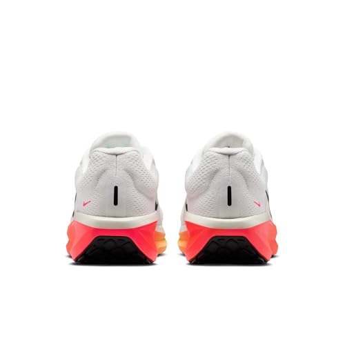 Nike Men's Winflo 11 Road Running Shoes, Summit White/Black-Bright Crimson, 11
