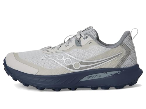 Saucony Men's Peregrine 15 Sneaker, Artic/Navy, 8