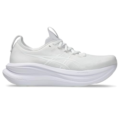 ASICS Women's Gel-Nimbus 28 Running Shoes, 9.5, White/White