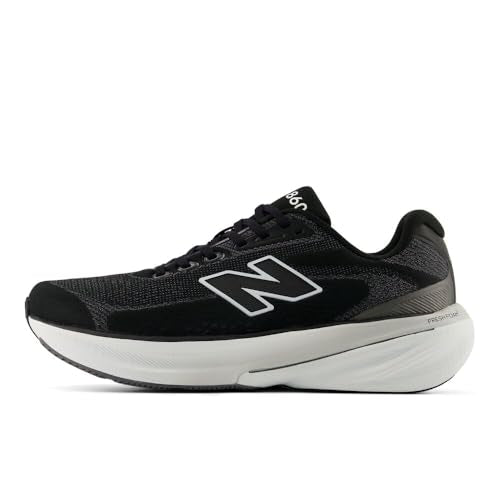New Balance Men's Fresh Foam X 860 V15 Running Shoe, Black/Nb 103 White, 10.5 W