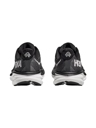 HOKA ONE ONE Clifton 9 Womens Shoes Size 8, Color: Black/White - alternate view 7