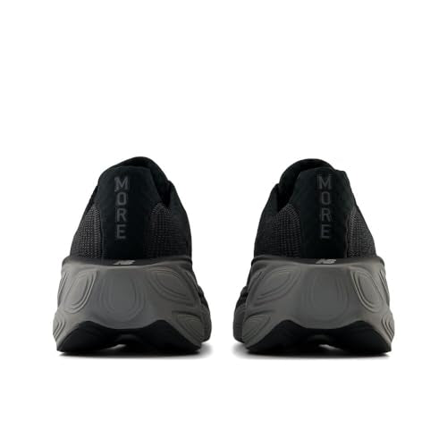 New Balance Men's Fresh Foam X More V5 Running Shoe, Black/Linen/Silver Metallic, 9.5