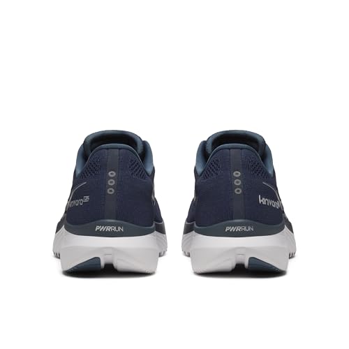 Saucony Men's Kinvara 15 Sneaker, Navy/Silver, 10