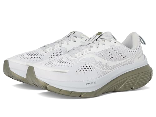Saucony Men's Guide 18 Sneaker, Cloud/Olive, 13