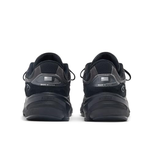 New Balance Unisex Made in USA 990 V6 Sneaker,Black/Black,Men 10 / Women 11.5