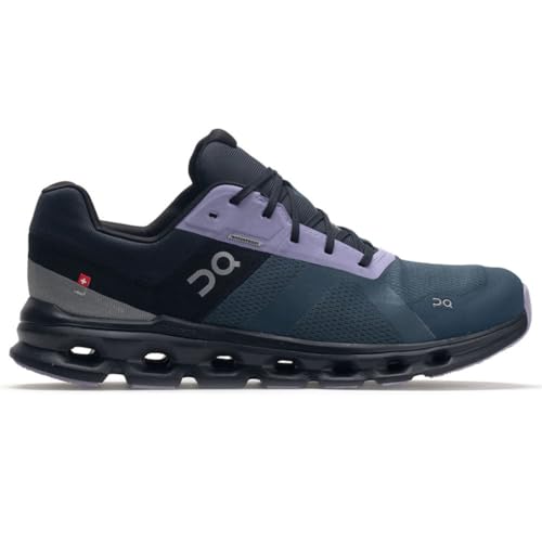 On Mens Cloudrunner Waterproof Textile Synthetic Stone Black Trainers 9 US