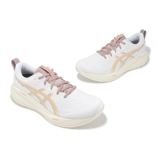 ASICS Men's Gel-Cumulus 27 Trainers, White Fawn, 7.5