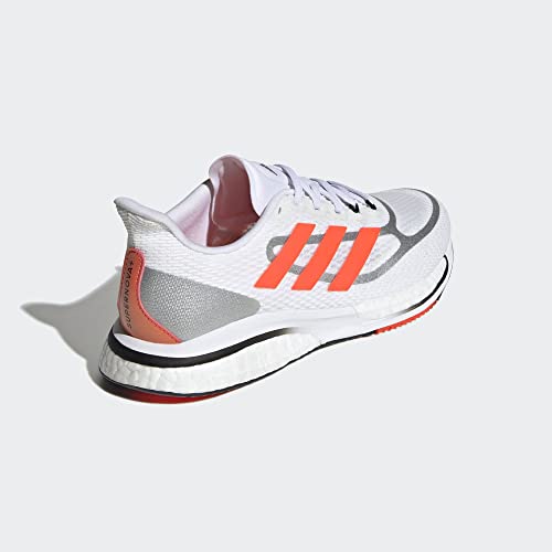 Adidas Women's Supernova Running Shoe, White/Solar Red/Black, 6