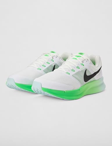 Nike Men's Winflo 11 Road Running Shoes, White/Black-Glacier Blue-Green Strike, 11