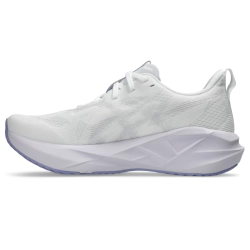 ASICS Women's NOVABLAST 5 Running Shoes, 5, White/Lilac HINT