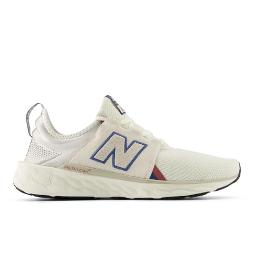 New Balance Men's Fresh Foam X Cruz V3 Running Shoe, Sea Salt/Timberwolf, 10 W