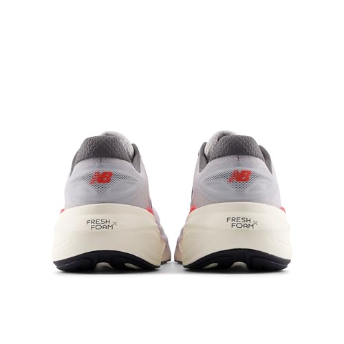 New Balance Men's Fresh Foam X More V6 Running Shoe, Grey Matter/True Red/Castlerock, 10.5 M