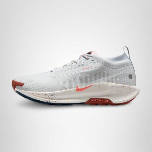 Nike Pegasus Trail 5 Gore-TEX Men's Waterproof Running Shoes (FQ0908-009, Pure Platinum/Football Grey/Pink Foam/White) Size 11.5