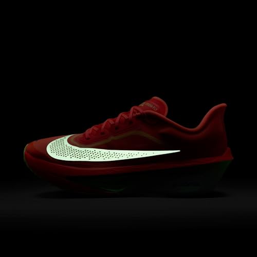 Nike Zoom Fly 6 Men's Road Racing Shoes (Bright Crimson/Lime Blast/Mint Foam/Cave Purple) Size 7.5