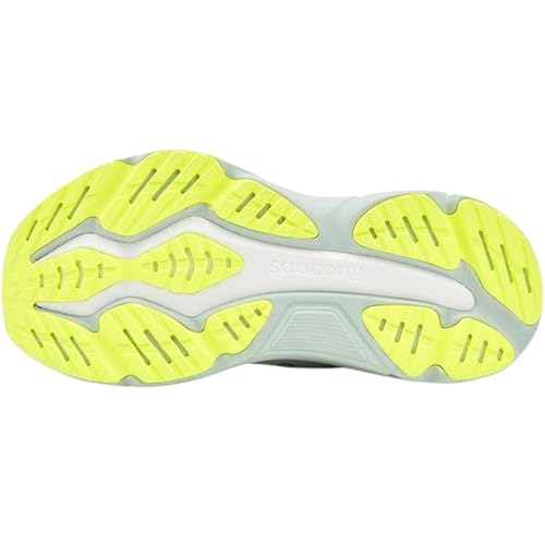 Saucony Women's Hurricane 25 Sneaker, White/Mist, 7.5