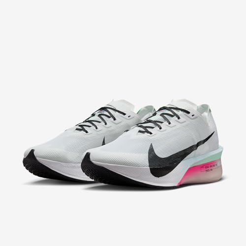 Nike Vaporfly 4 Men's Road Racing Shoes (White/Hyper Pink/Mint Foam/Black) Size 8