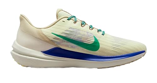 Nike Mens Air Winflo 9 PRM Running Shoe (Coconut Milk/Stadium Green-sanddrift, US Footwear Size System, Adult, Men, Numeric, Medium, 11.5)